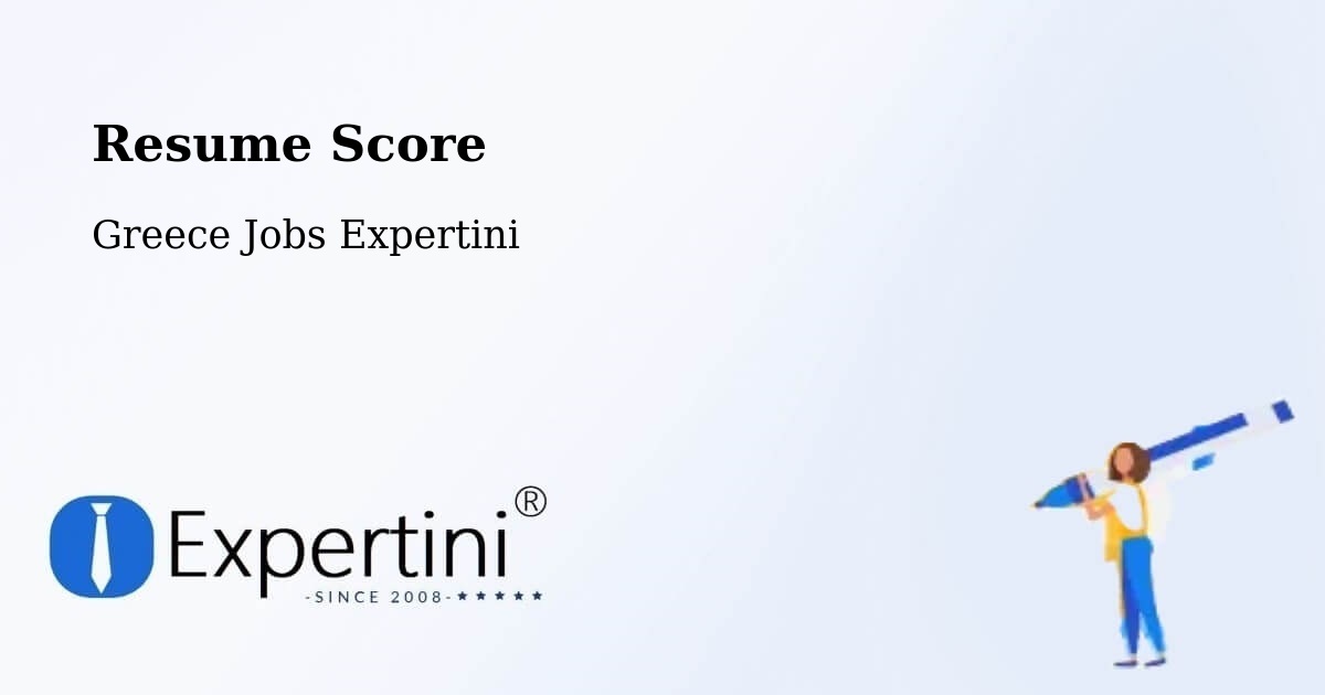 Resume Score & Job Description Match Tool – Chaniá - Greece Jobs Expertini